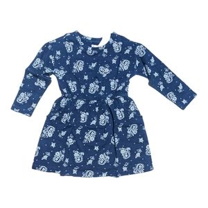 Gymboree Girls Paisley Blue Dress w/ Pockets